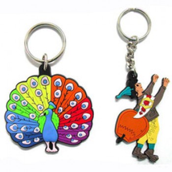 Wholesale Promotional Soft DIY Rubber Keychain Custom