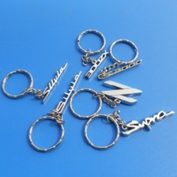 Factory Custom Letter Words Metal New Zealand Die Cut Keychains