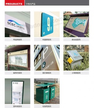 Factory direct wholesale customized high-end Aluminum Licensing Department Guide Sign