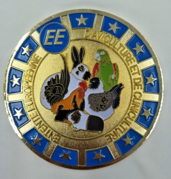 Big Brass Enamelled Coin Cheap Wholesale