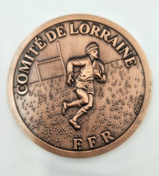 Antike Kupfer Sport Medaille Münze billig Großhandel