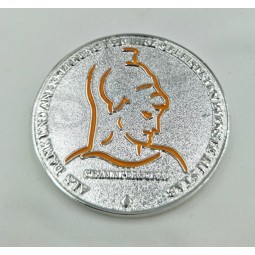 定制镀银搪瓷硬币便宜批发
