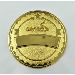 Chapado en oro de la moneda del logotipo al por mayor barato