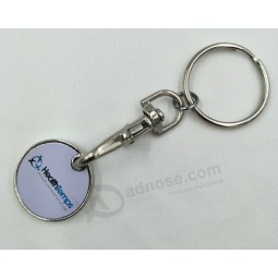 Cheap Wholesale Enamelled Trolley Coin Keyring