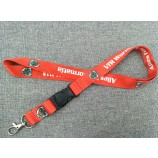 Promotie goedkope bedrukt polyester lanyard fabriek groothandel