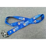 Promotionele op maat bedrukte polyester sublimatie nek lanyard met logo goedkope groothandel