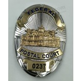 Customized Police Army Antique Bronze Badge Wholesale