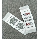 Low MOQ Soft Surface Garment Fabric Woven Label with End Folding Cheap Wholesale