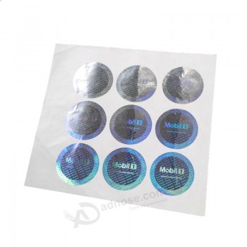 Groothandel op maat gemaakte top hoge kwaliteit full color printen hologram Sticker. voor anti-Namaak