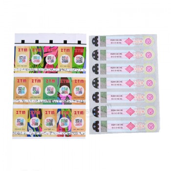 Groothandel op maat van topkwaliteit full color printen Barcode Sticker. voor anti-NamaakmerkBescherming