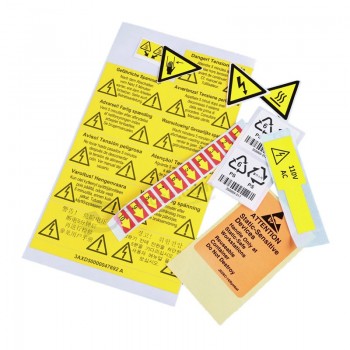 Atacado personalizado top alta qualidade oem etiqueta fáBrica etiqueta de aviso de impressão a cores/Rótulo de seta/Etiqueta do selo de segurança