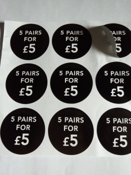 Groothandel aangepaste hoge kwaliteit priJskaartJe voor kleding afdrukken laBel Sticker.