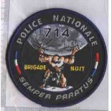Wholesale customized high quality Black Background with High Details Embroidered Badge