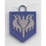 Wholesale customized high quality with Metal Circle Promotion Soft PVC Rubber Badge