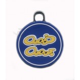 Wholesale customized high quality with Round Circle Soft PVC Rubber Badge