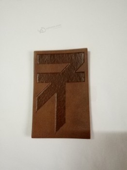 批发定制高品质只有凹凸标志皮革贴片