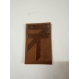 Wholesale customized high quality Only Debossed Logo Leather Patch