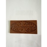 Wholesale customized high quality Pressed Patterns and Logo Leather Patch