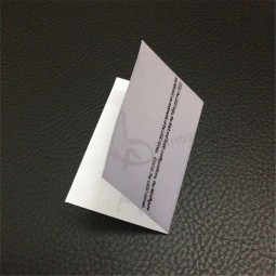 Großhandels kundengeBundenes Qualitätssatin-Bandmaterial zentrierte gefaltetes gedrucktes Etikett