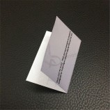 Wholesale customized high quality Satin Ribbon Material Centred Folded Printed Label