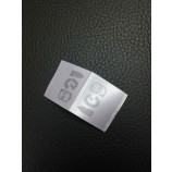 Wholesale customized high quality Satin Ribbon Middle Folded Printed Label