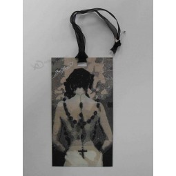 Atacado personalizado de alta qualidade o papel de apoio da menina hangTag