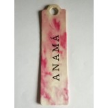 Atacado personalizado de alta qualidade cartão grosso die cut hangTag grande Buraco