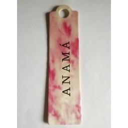 Atacado personalizado de alta qualidade cartão grosso die cut hangTag grande Buraco
