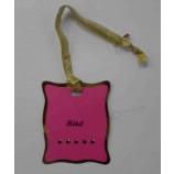 Venta al por mayor personalizada de alta calidad de la hoJa de oro y colgaJo de papel en relieve del logotipo de las estrellas