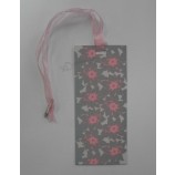 Atacado personalizado de alta qualidade esporte padrão uv com fita de seda transparente hangTag
