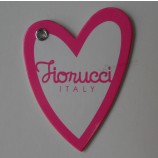 Wholesale customized high quality Warm Heart Shape Printed Paper Tag