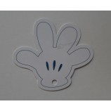 Wholesale customized high quality Die Cut Palm Shape Printed Paper Hangtag