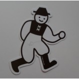 Großhandel angepasste Qualität gestanzte Junge Form weiße Karte Etikett