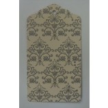 Atacado personalizado design de alta qualidade padrão impresso Tag de papel cortado