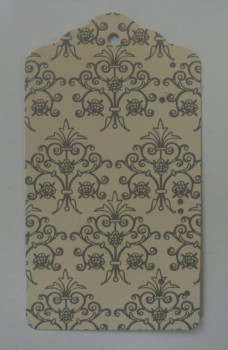 Wholesale customized high quality Pattern Design Printed Die Cut Paper Tag