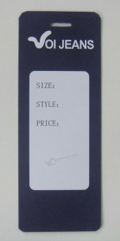 卸売カスタマイズされた高品質の印刷された紙のカードは、衣服hangタグをカット