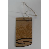 En gros personnalisé haute qualité recyclé kraft carte imprimé hangMarque