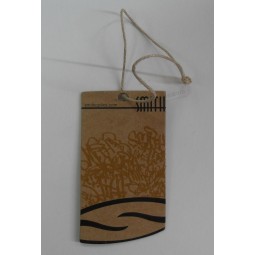 Wholesale customized high quality Recycled Kraft Card Printed Hangtag