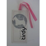 Atacado personalizado de alta qualidade canvas material silkcreen impressão hangTag
