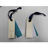 Venta al por mayor de alta calidad personalizada tres Piezas adJunta etiqueta de satén colgante de la ropa