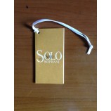 En gros personnalisé paPier de haute qualité carte qualité vêtements hangMarque