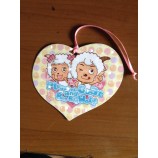 Venta al por mayor personalizado de alta calidad de colores impresos hangLa etiqueta de prendas de vestir