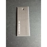 En gros personnalisé de haute qualité carte épaisse imprimé vêtements gris hangMarque