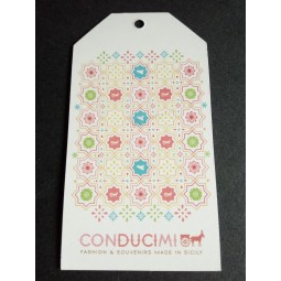Wholesale customized high quality Customized Design Printed Full Colours Hangtag