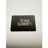 Venta al por mayor de alta calidad personalizado impreso negro y gris en amSegundoos lados etiqueta de papel