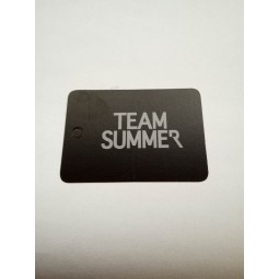 Venta al por mayor de alta calidad personalizado impreso negro y gris en amSegundoos lados etiqueta de papel