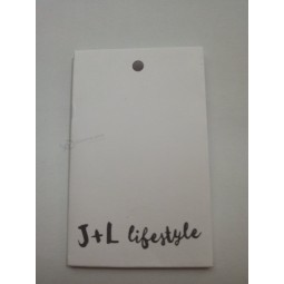 Groothandel aangepaste hoge kwaliteit witte kaart gedrukt knop Bag LaBel