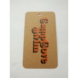 Atacado personalizado de alta qualidade kraft papel design de impressão hangTag