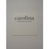 Atacado personalizado de alta qualidade White Papel com Tag de impressão de texto em preto