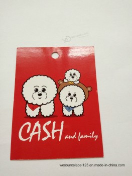 Factory direct wholesale customized top quality Bright Colours Printing Glossy Lamination Hangtag